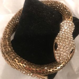 Sexy rhinestone Snake bracelet or anklet.